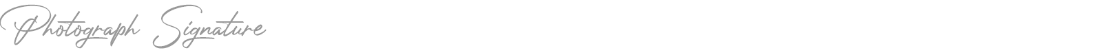 Photograph Signature font preview